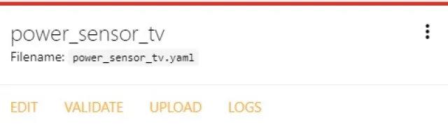 Upload Power Sensor Tv Esp Home