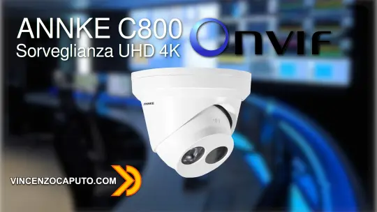 monitoraggio video Ultra HD 4K con ANNKE C800