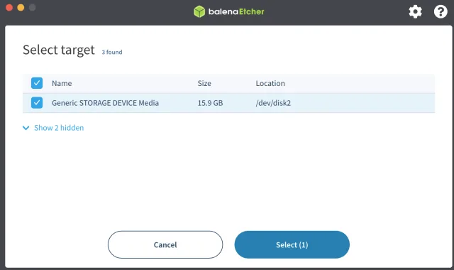 confermare la selezione