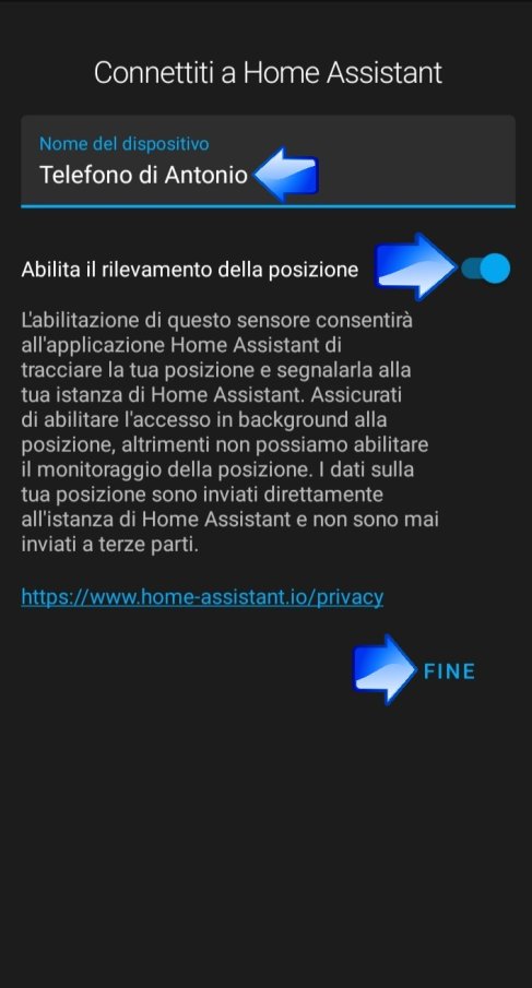 Consensi Android Home Assistant