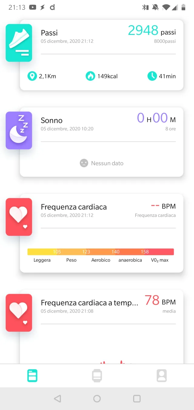 Schermata app Da Fit