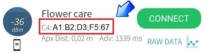 Mac Bluetooth Address Flower Care
