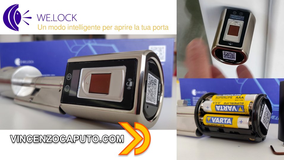 WE.LOCK Serratura Smart con impronta digitale e Bluetooth