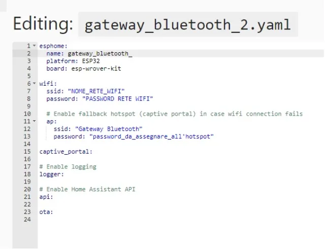 Editing Bluetooth