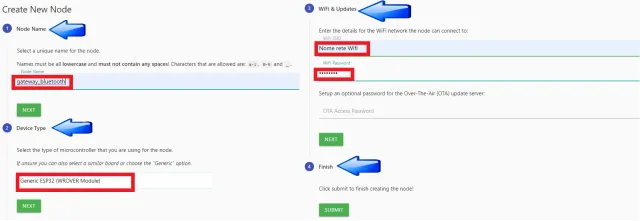 Esphome punti 1 2 3 4