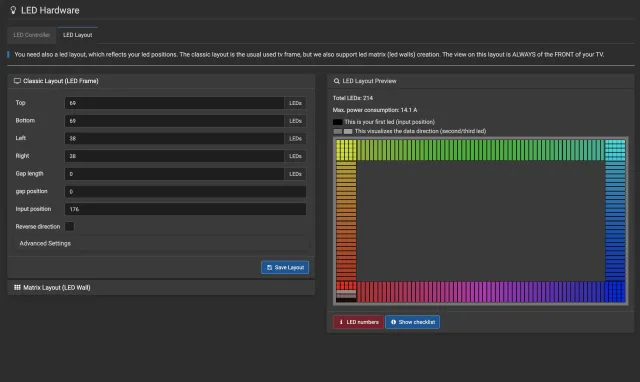 terzaa schermata configurazione hyperion