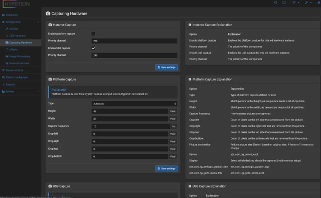 quinta schermata configurazione hyperion