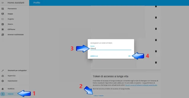 crea token Alexa