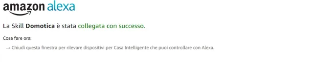 skill collegata con successo