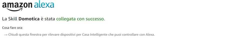 skill collegata con successo