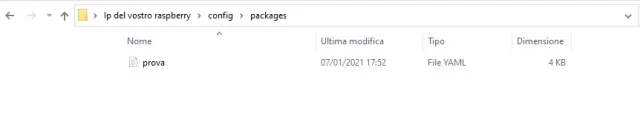config packages prova.yaml