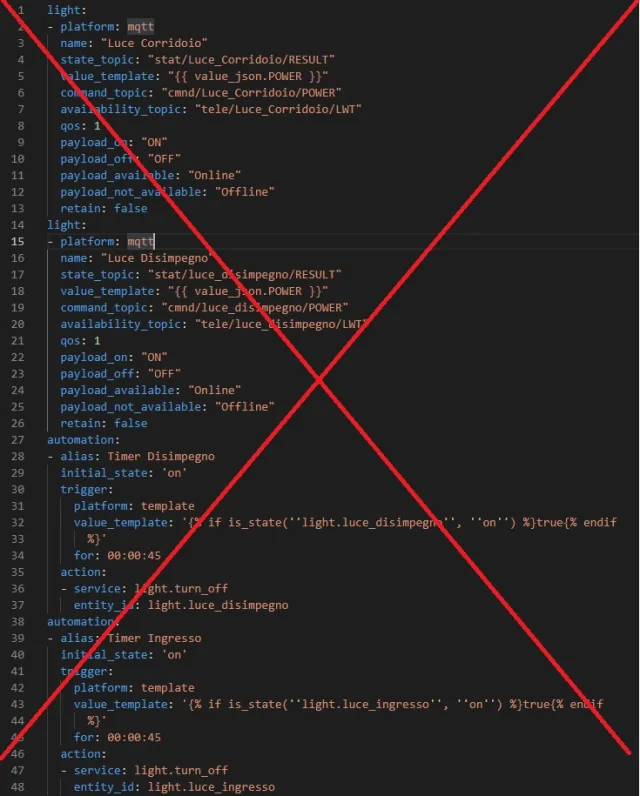 errore dichiarazione entità