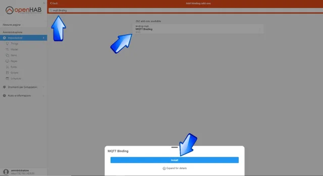 install bindings addon