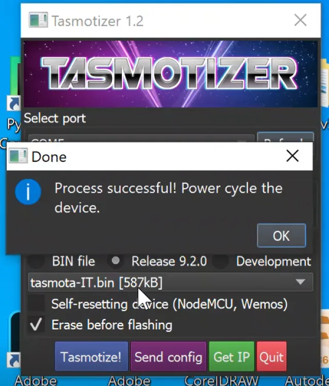 tasmotizer quarta schermata