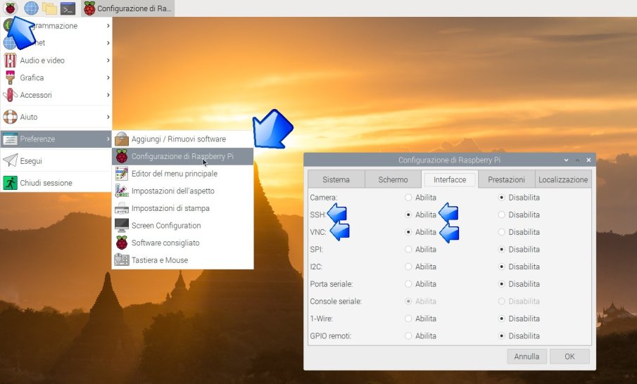 Configurazione Raspberry Pi