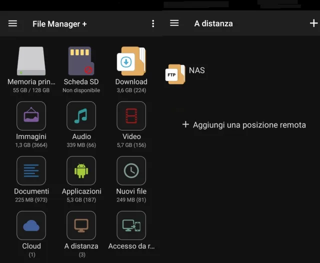 Screenshot file Manager Android