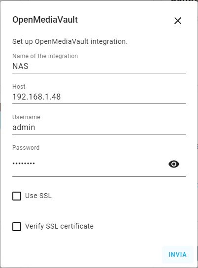 integrazione Home Assistant