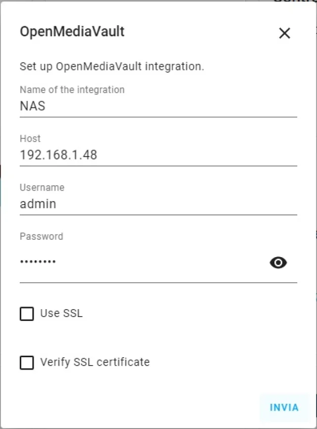 integrazione Home Assistant