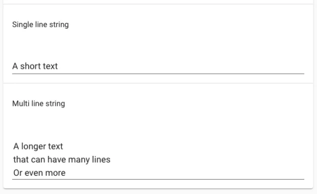 single line e multi line selector