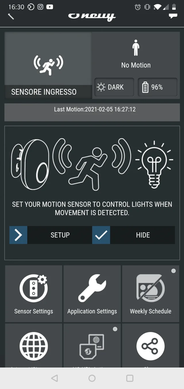 Schermata Shelly Cloud App