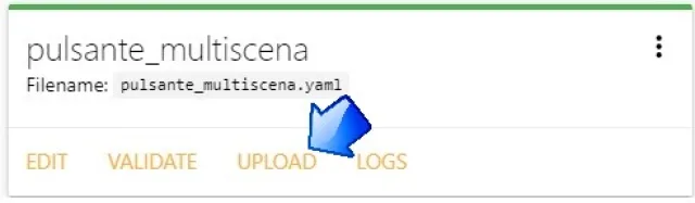 pulsante multi scena upload