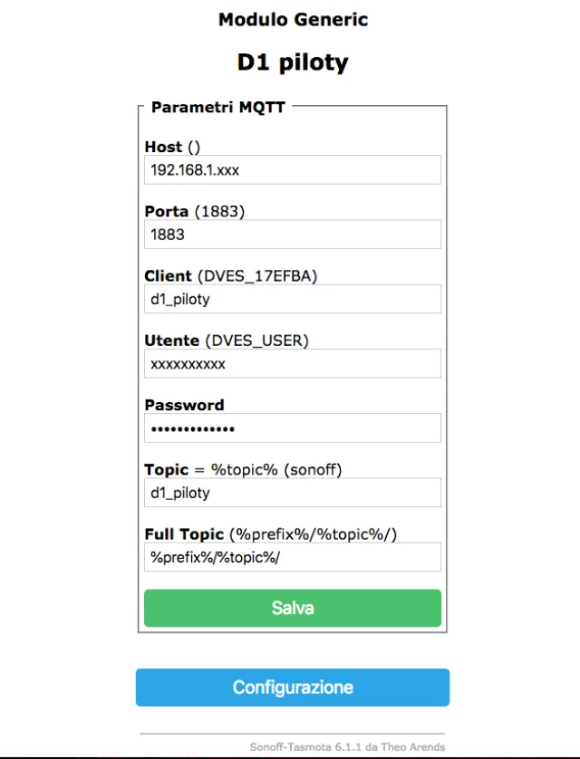 Monitorare lo stato on-off di un punto luce usando Sonoff e Relè passo passo