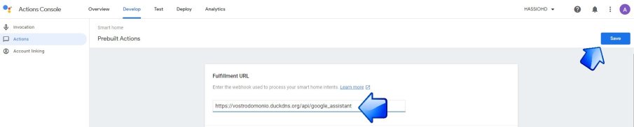 fullfilment url google action