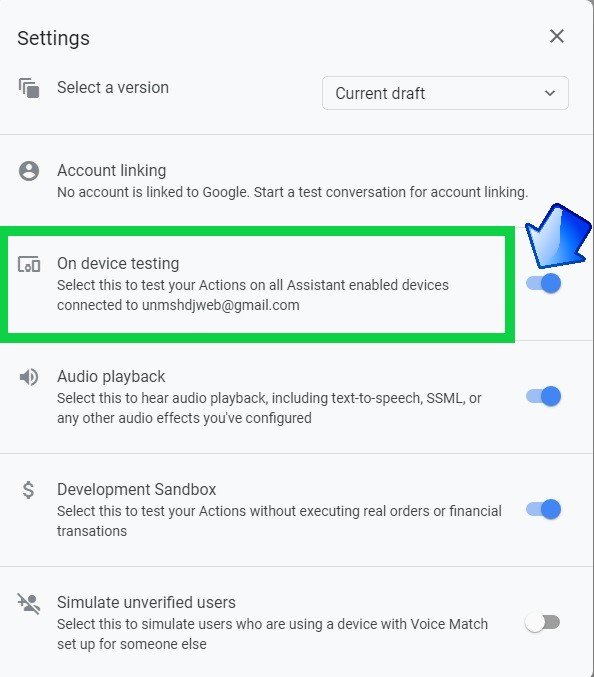 disable on device testing