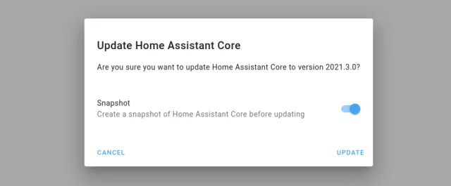 Update Home Assisant Core