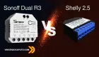 Miniatura: Sonoff Dual R3 VS Shelly 2.5 - Comparazione dettagliata dei due dispositivi