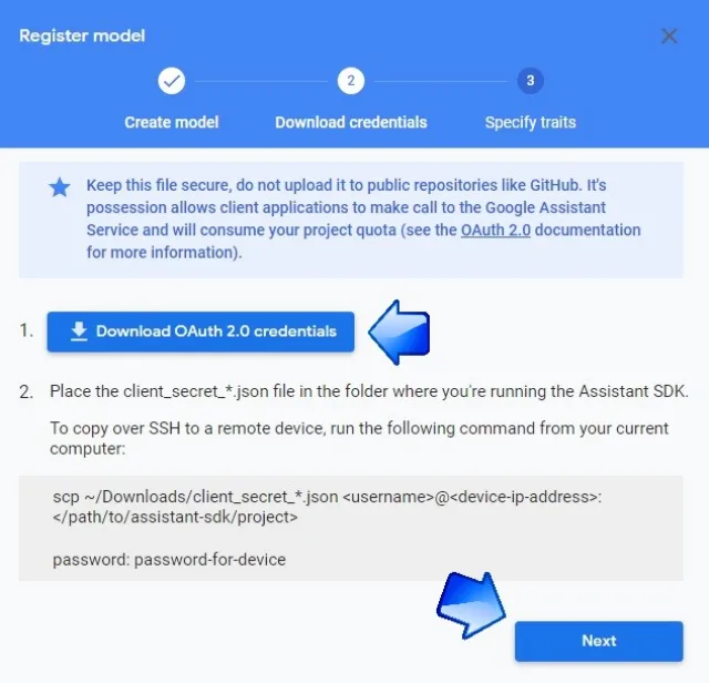 Download Credential Oauth
