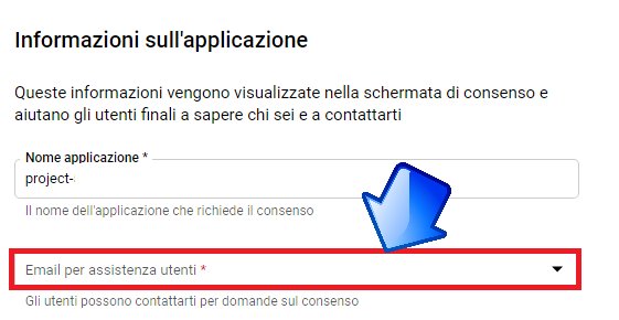 email per assitenza utenti