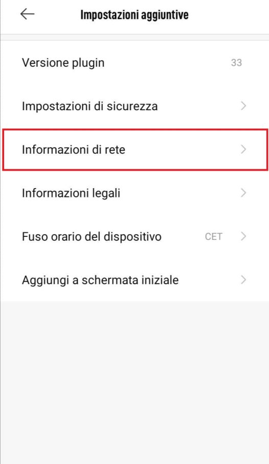 Informazioni di Rete