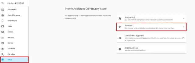 Hacs Frontend