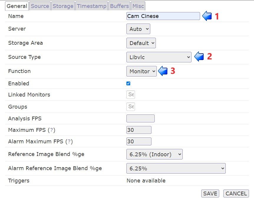General Tab Cam Cinese