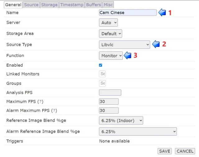 General Tab Cam Cinese