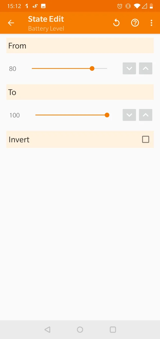 profilo tasker livello batteria