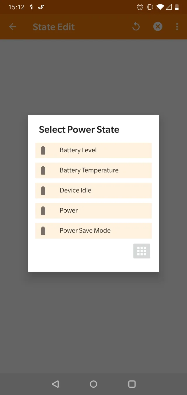 profilo tasker livello batteria