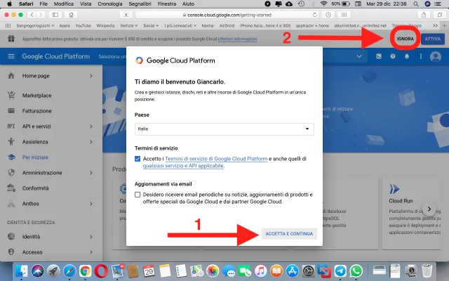 console Google parte 1
