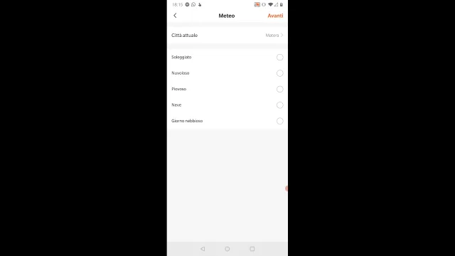 Tuya Smart pianificazione meteo