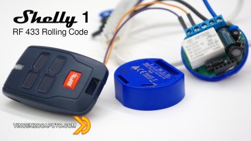 Telecomando Rolling Code e Shelly 1 - ecco come fare!