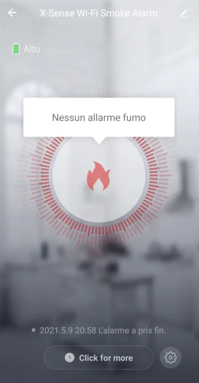 schermata principale app