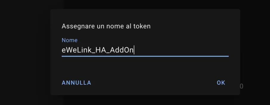 nome del token