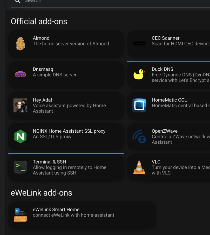 addons eWeLink