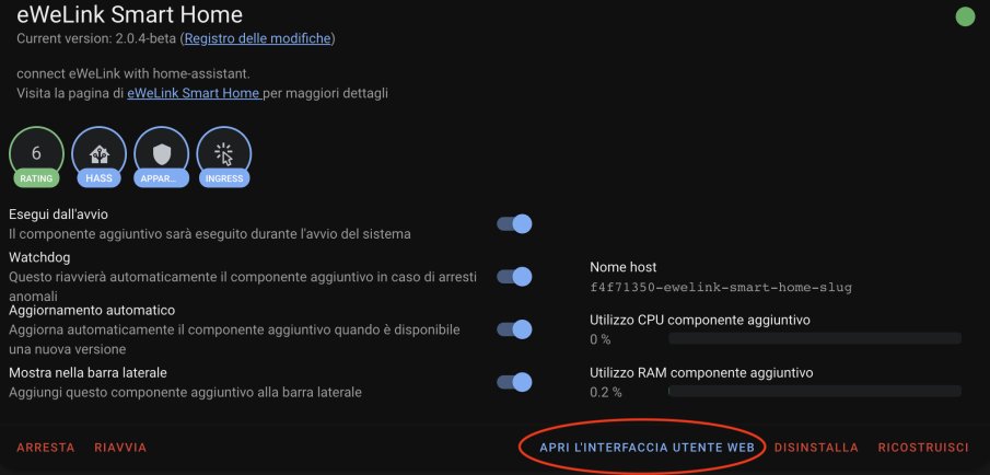 apri interfaccia