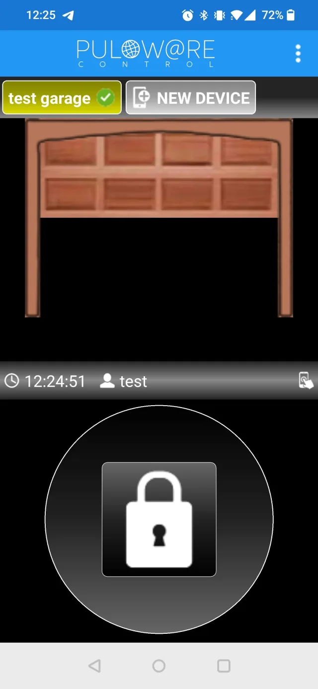 pulsante di apertura