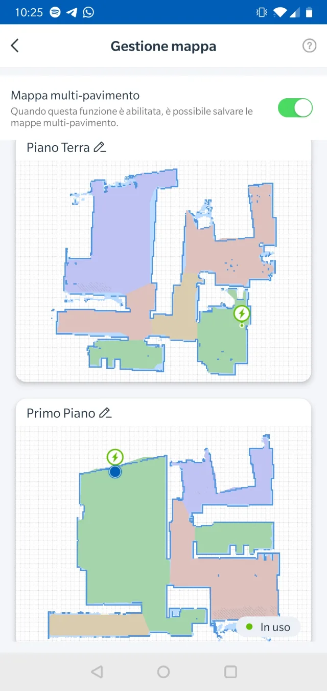 Piantina multipiano appartamento Ecovacs App