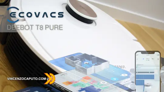 Ecovacs Deebot Ozmo T8 PURE con sensore laser D-ToF