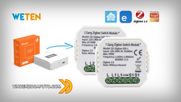 Attuatore ZigBee senza neutro compatibile con Sonoff Zigbee Bridge ed Home Assistant