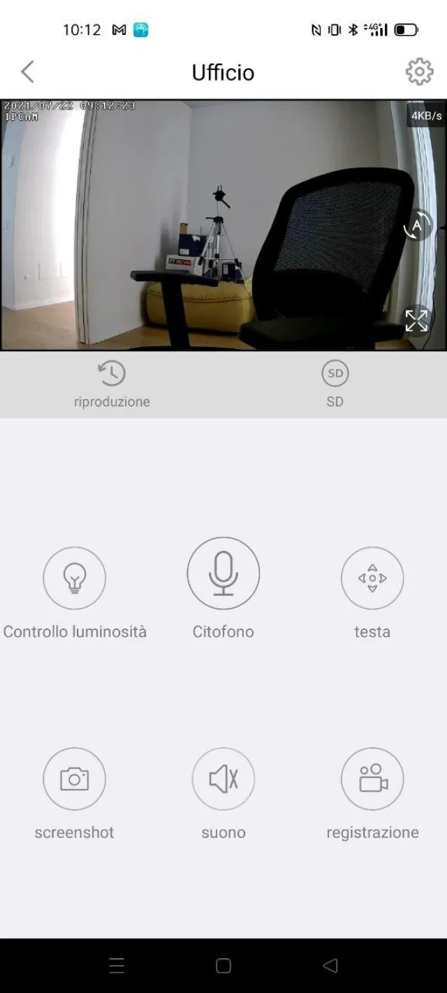 App Annke Sight opzioni telecamera